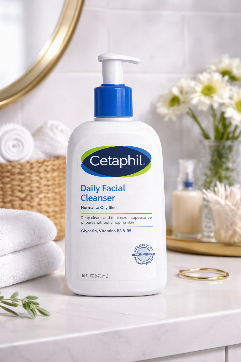 Cetaphil Daily Facial Cleanser – Gentle Face Cleanser Dermatologist Recommended