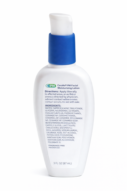 CeraVe PM Facial Moisturizing Lotion Night Cream Ultra Lightweight Hydrating Lotion